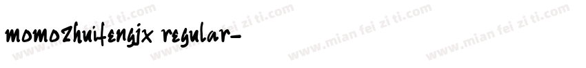 momozhuifengjx regular字体转换